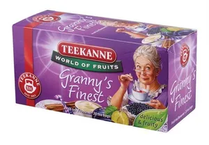 Tee, Früchte, 20x2,5 g, TEEKANNE Granny Finest, Pflaume-Zimt